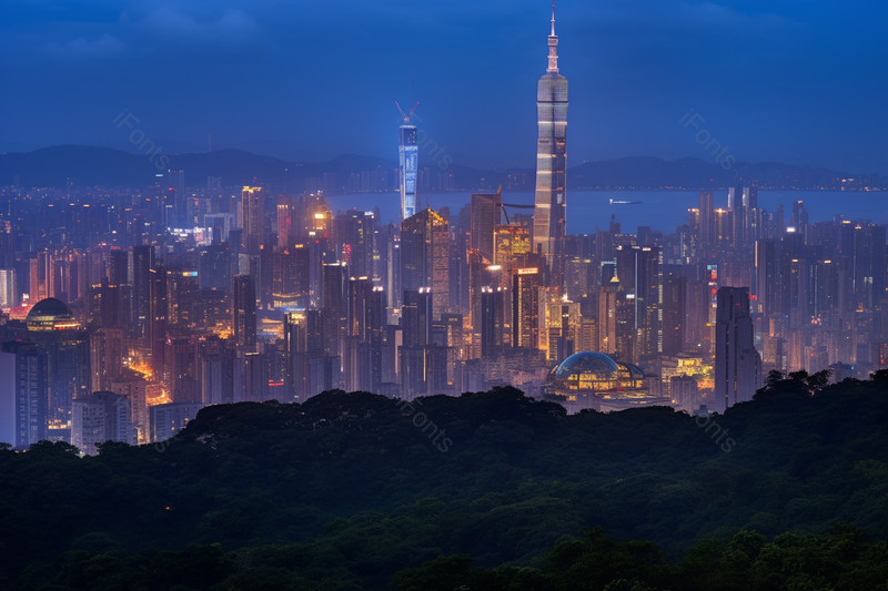 白云山广州城市建筑城市夜景摄影,高清,摄影图,摄影图片,图片大全,摄影图免费下载